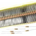 100pcs 1/2W Carbon Film Resistor 0.5W 5% 1R ~ 10M 0R 10R 100R 220R 330R 1K 2.2K 4.7K 10K 22K 47K 100K 1M 10 100 150 220 330 ohms