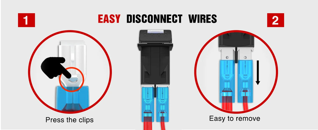Nilight Momentary Rocker Switch (ON)-Off-(ON) Toggle Switches DPDT 7Pin 12V 24V on Off on LED Switch for Cars Trucks Caravans Boats Winch Pump with Jumper Wire