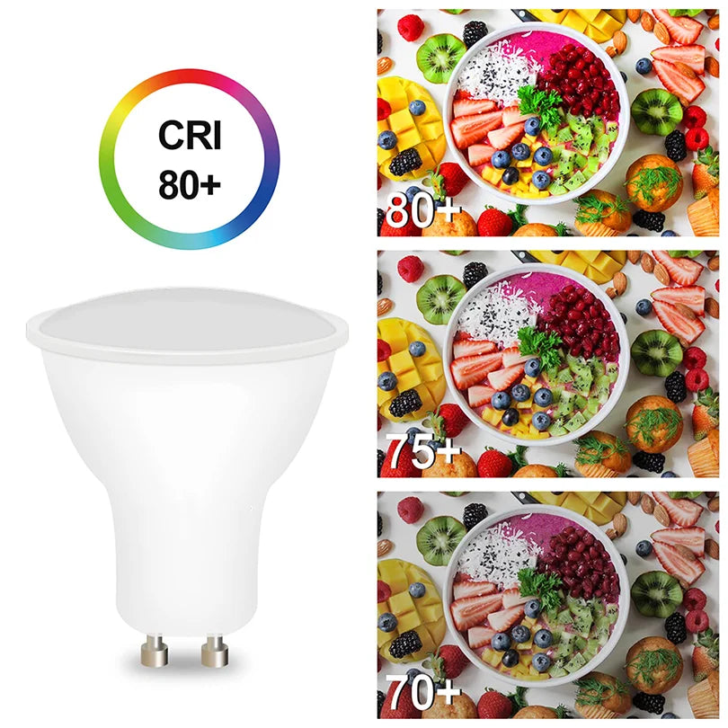 1-10PCS LED spot light GU10 AC220V LED energy saving bulb 3W 6W 9W 12W LED Lamp Spotlight Bulb 38 Degree lampara for home