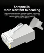 Special Cata7 Crimper Tool Network For Handmade RJ11 RJ45 4P4C 8P8C Multifunction Modular Plugs Cata7 10G/Gigabit RJ45 Connector