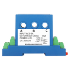 3 Phase AC 5A 10A 50A Current sensor Transmitter 4-20ma 0-5V 0-10V RS485 output Perforated Ampere current voltage Transducer