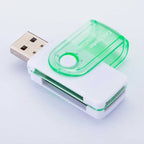 4 in 1 USB Memory Card Reader USB 2.0 to SD Micro SD TF MS M2 Card Adapter for Computer Android Mobile Phone