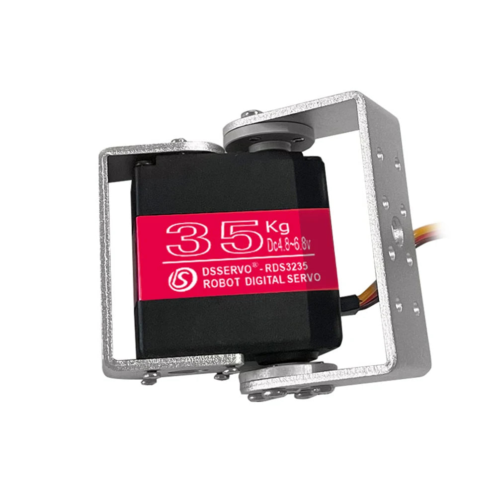 35KG Robot Digital Servo 4.8-6.8V High Torque Metal Gear Waterproof U Bracket 180/270 Degree for Robotic Arm RDS3235 Servo Motor