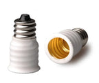 6pcs E12 To E14 Lamp Holder Converter US Standard To EU Candelabra LED Chandelier Mini Screw Light Socket Adapter Adaptor