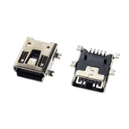 10Pieces 9Types Mini USB Connector B Type USB 2.0 Jack 5pin SMT DIP PCB Board Sink 1.7 USB Socket Female Jack 2.0
