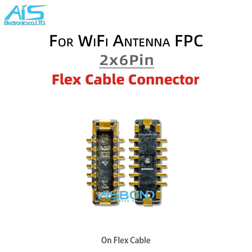 10Pcs/Lot 2*6Pin 12Pin FPC On WiFi Antenna Flex Cable Connector For Samsung Galaxy S21 S20 S22 Ultra S21Ultra S22Ultra S20Ultra