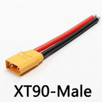 XT90 Male and Female Connector Aircraft Model Lithium Battery Connector Xt90s Electrical Adjustment Gold-Plated Cable Plug