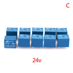 【GE】10pcs SRD Series Relays SRD-05VDC-SL-C SRD-12VDC-SL-C SRD-24VDC-SL-C DC High-Quality 5 Pins 12V Relay Set for Electronics