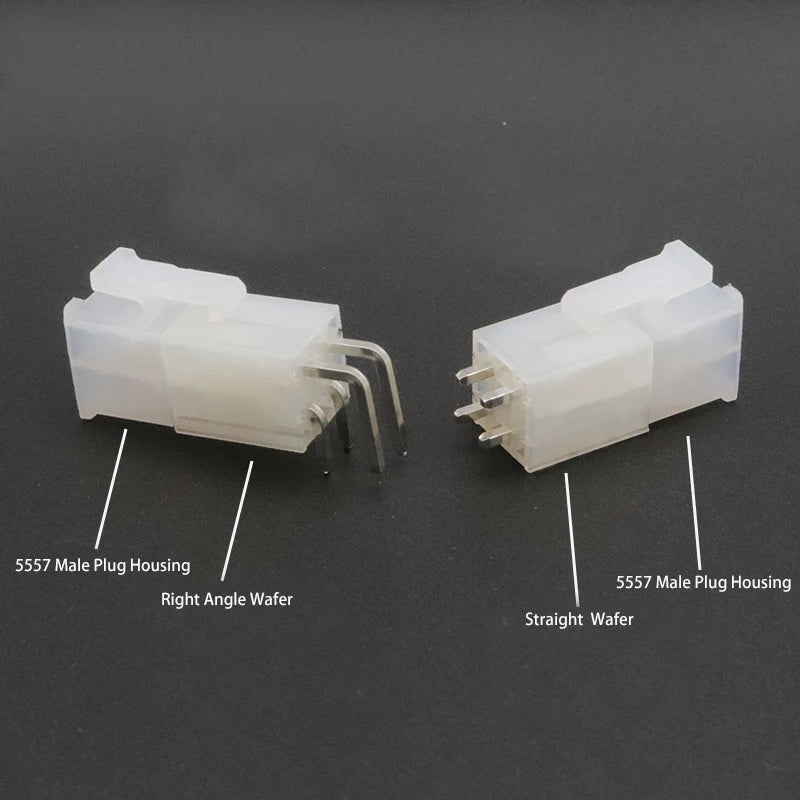 10pcs 5569-R 5557-AW Dual Row MX4.2mm Automotive Wire Right Angle 90D Female 2X1P-2X12Pin for PC Graphics Card Wafer Connector