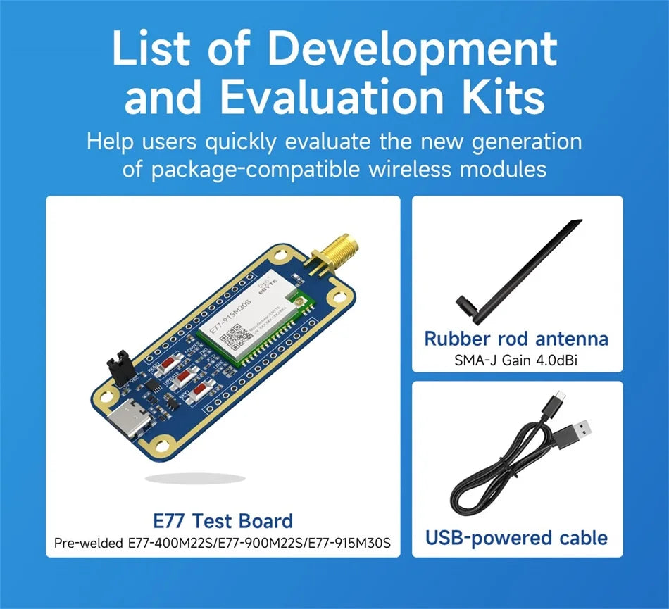 LoRaWan EBYTE E77 Series STM32 Wireless Module 433/915MHz ARM Cortex-M4 Low Power Consumption SoC Support AT Command ABP/OTAA