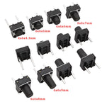 20/50/100 Pcs Micro Tactile Switch Momentary Tact DIP Switch 2 Pin 6 X 6 mm Micro Touch Push Button Switch High 5 mm 6 mm 7 mm 8