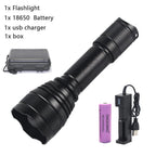 200 Yard T21 IR Flashlight Zoomable Focus 10 Watt 850nm-940nm LED Infrared Radiation Lamp Night Vision Torch Hunting Lantern