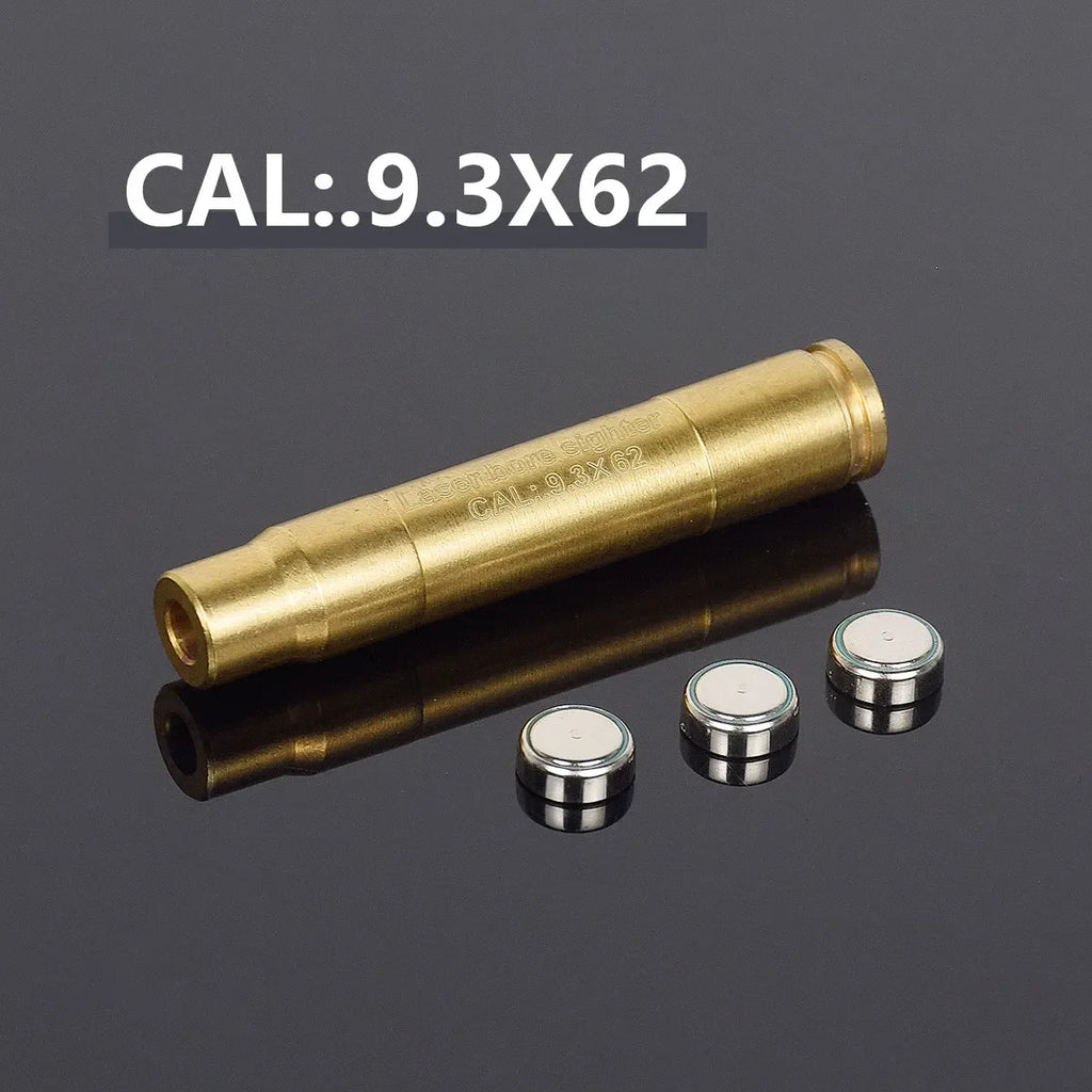 12GA 20GA .308 .223 5.45x39 7.62x39 9x19mm.338 Gauge Red Laser Bore Sighter Training Bullet Boresighter CAL Cartridge Caliber