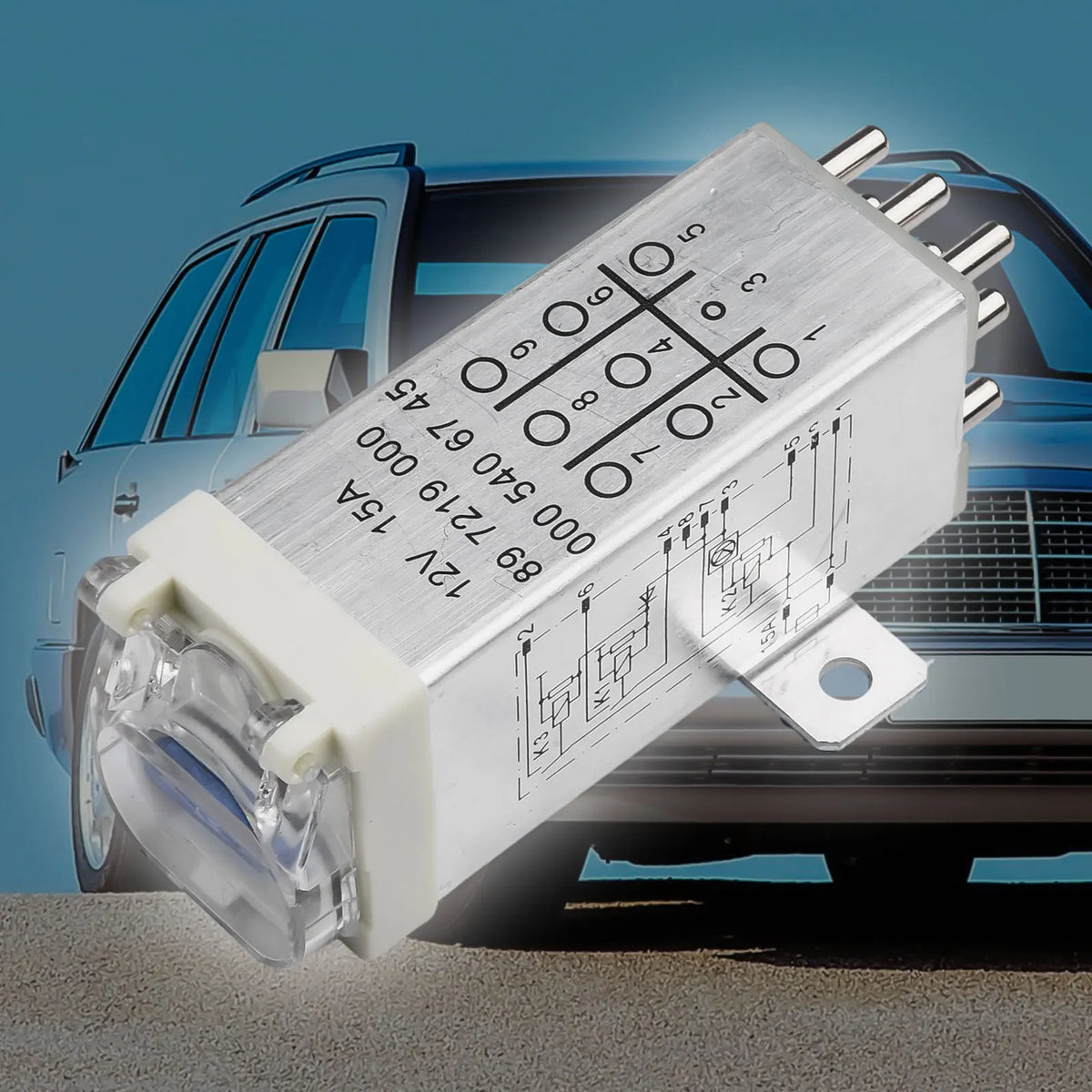 OEM Overload Protection Relay Suitable for Mercedes Models including the Iconic W124 and W202 Series Part Number 0005406745