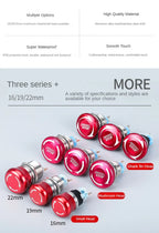 Metal Emergency Stop Button  Switches 12V/220v Latching  Knob Rotary Switch Waterproof Socket  Power-off Stop momentary