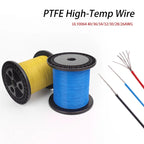 26-40AWG UL10064 PTFE High Temperature Wire Ultra Fine Micro Cable Plastic Solder High Conductivity Copper Cable 10M/20M/50M