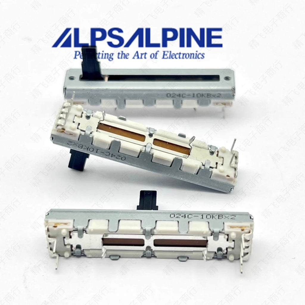 1 pcs Original Alps Alps 4.5cm sliding potentiometer duplex b10k * 2-axis 10mm mixer push