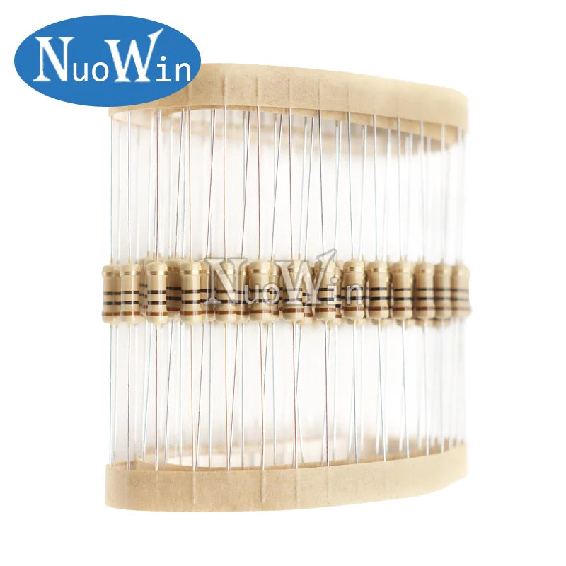 100pcs/lot 1/2W Carbon Film Resistor 5% 1R-10M 10R 22R 47R 100R 150R 470R 1K 3.3K 10K 22K 220K 470K 0.1 0.22 470 ohm 0.5W