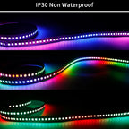 WS2812B WS2813 WS2815 SMD 5050 RGBIC LED Strip Light 144Pixels Individually Addressable Smart LED Tape Lighting IP30/IP65/IP67