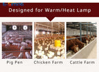 E27 Dust/Waterproof Porcelain Livestock Veterinary Farm High Temp Resist Aluminum Heat Warm Light Tee Lamp Hanger Holder Socket