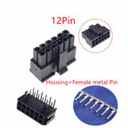 10Sets Micro-Fit 3.0 MM Receptacle Housing Dual Row 2 4 6 8 10 12 14 16 18 20 24 Circuits + Right Angle Header + Crimp Terminal