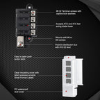 4/8 Way Car Fuse Accessory 12V 24V Car Truck Circuit Medium Insert Fuse Box Circuit Breaker Blade Fuses Circuit Standard ATO ATC