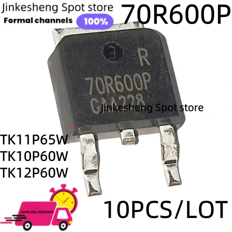 10PCS  100% new imported MDD60R360P 50R380P 60R360Q TK11P65W TK10P60W TK12P60W 70R600P  MOSFET TO-252