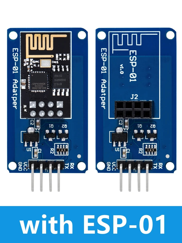 ESP8266 ESP-01 Serial WiFi Wireless Adapter Module 3.3V 5V Esp01 Breakout PCB Adapters Compatible For Arduino