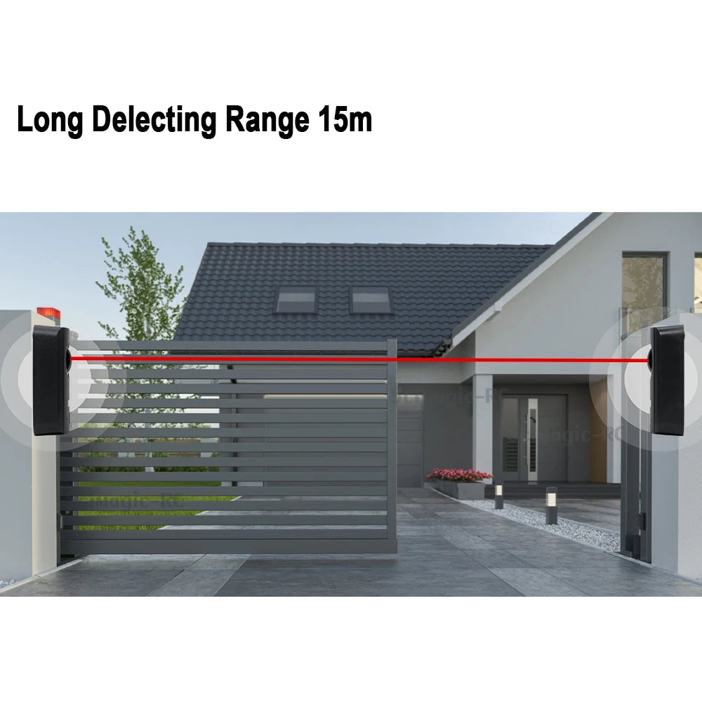 AC DC 12/24V Garage Gate Door Safety Infrared Photocells Automated Gate Safe Infrared Detector Sensor