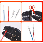 660pcs Pin Connector 1/1.5/1.8/2.2/2.8/3.5/4.8/6.3mm Automotive Wire Terminal Male and Female Non Insulated Plug Disassembly Kit