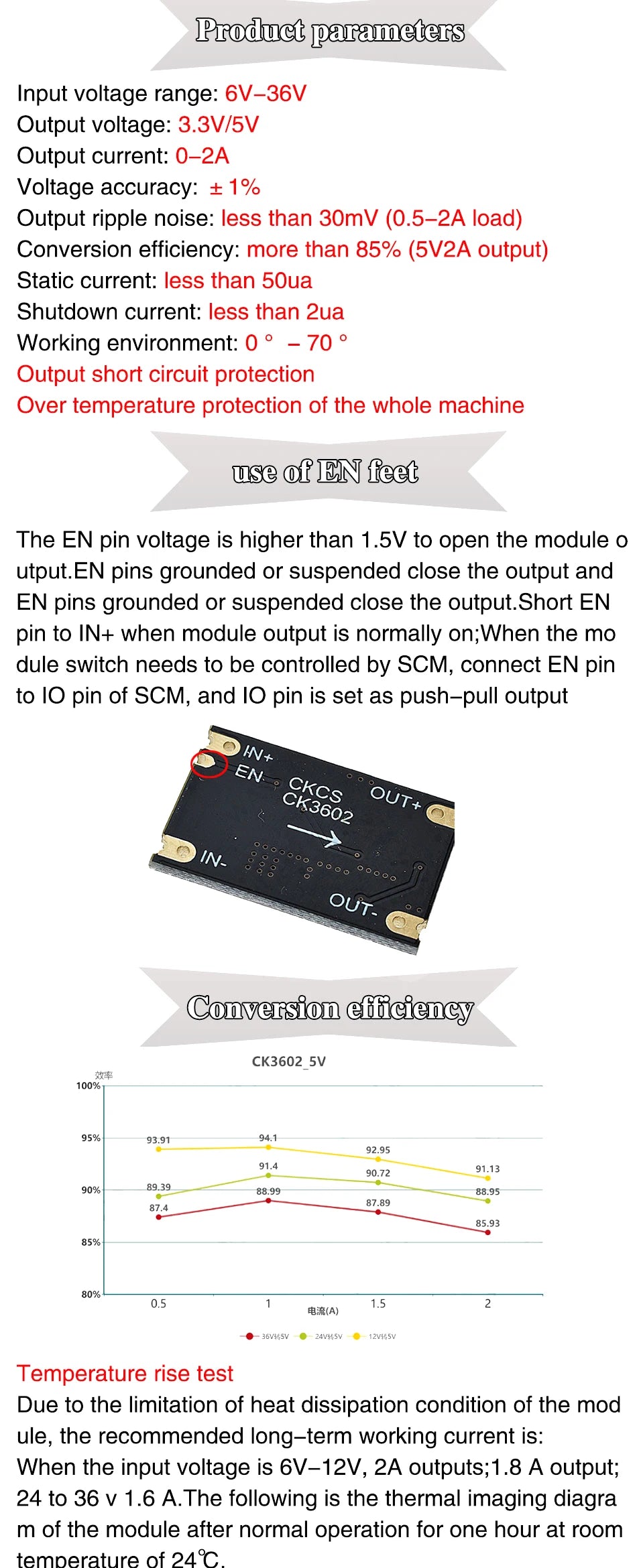 3A 5A 8A DC-DC Buck Step-down Power Supply Module 5V-12V 24V to 5V 3.3V 9V 12V Fixed Output High-Current MINI560