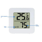 Temperature Gauge Mini LCD Digital Hygrometer: Indoor Room Humidity Meter Sensor Weather Home