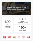 Baseus 5000mAh Magnetic Power Bank 22.5W USB-C & 7.5W/15W Wireless Charging 6.9mm Card-Slim NFC Battery Monitoring for iPhone 17