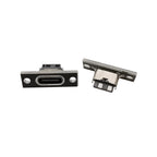 1/2/3/5/6/10Pcs Type-C USB Jack Socket With Fixing Plate 2Pin 4Pin 6Pin Type C Female Welding Connector Charging Port