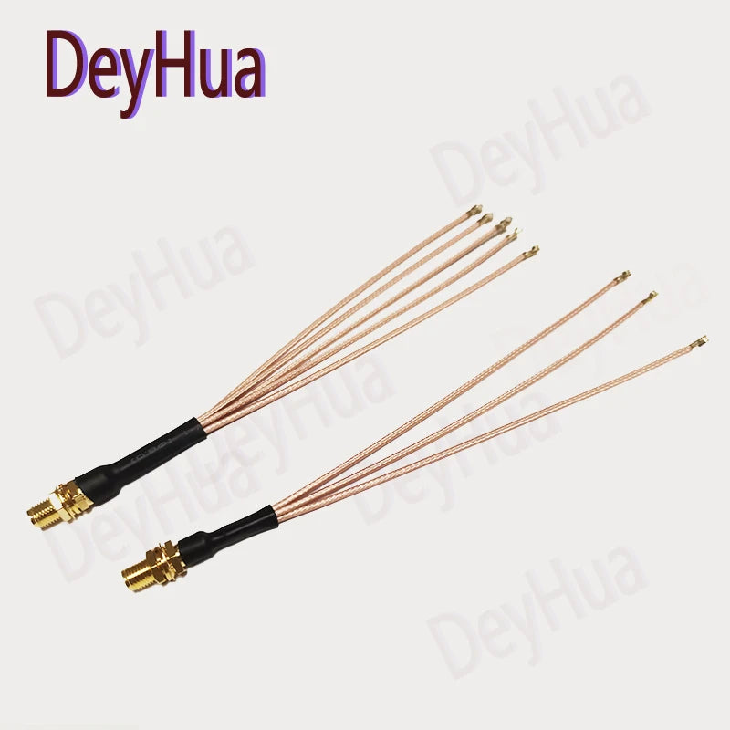 5pcs SMA to U.FL  Splitter RP-SMA / SMA Female to 2 3 4 5 6 7 8xU.FL 1 Female RG178 Cable WIFI Antenna Extension Jumper Pigtail