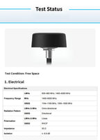 Quectel Multi-Band High-Gain 5G/GNSS Positioning 5-in-1 Combination Antenna 4G LTE MIMO GPS Dual-Band Antenna SMA 300mm Cable