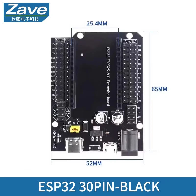 ESP32-S3 ESP32 Development Board WiFi Bluetooth Dual Core ESP-WROOM-32 USB Type-C CP2102 CH340 Compatible Arduino IoT DIY Module