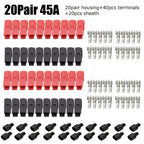 10/20 Pair 15A/30A/45A Amp Plug 600V Compatible For Powerpole Connector With Rubber Dust Cover Sleeves For Electric Equipments