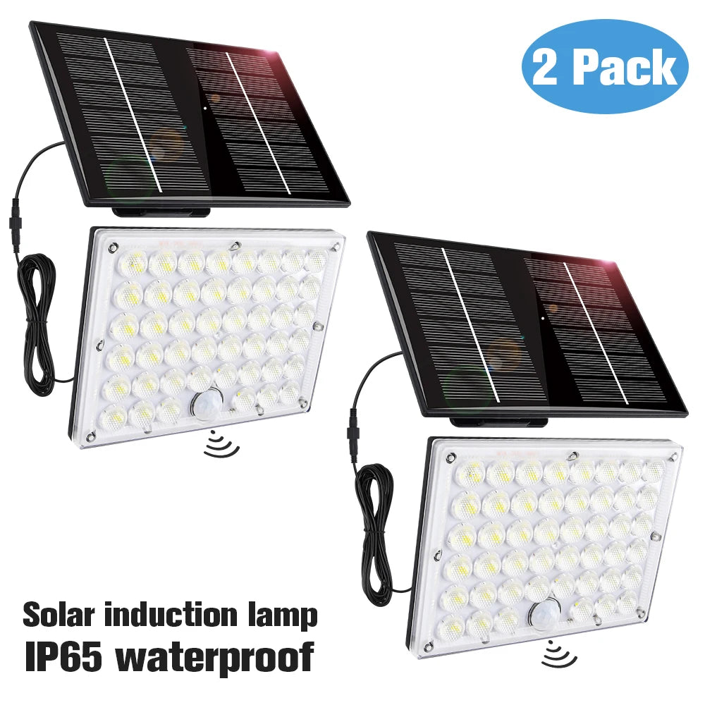 Super Bright 184 LED Solar Light Outdoor Motion Sensor Solar Wall Light IP65 Waterproof 3 Working Modes Solar Floodlight