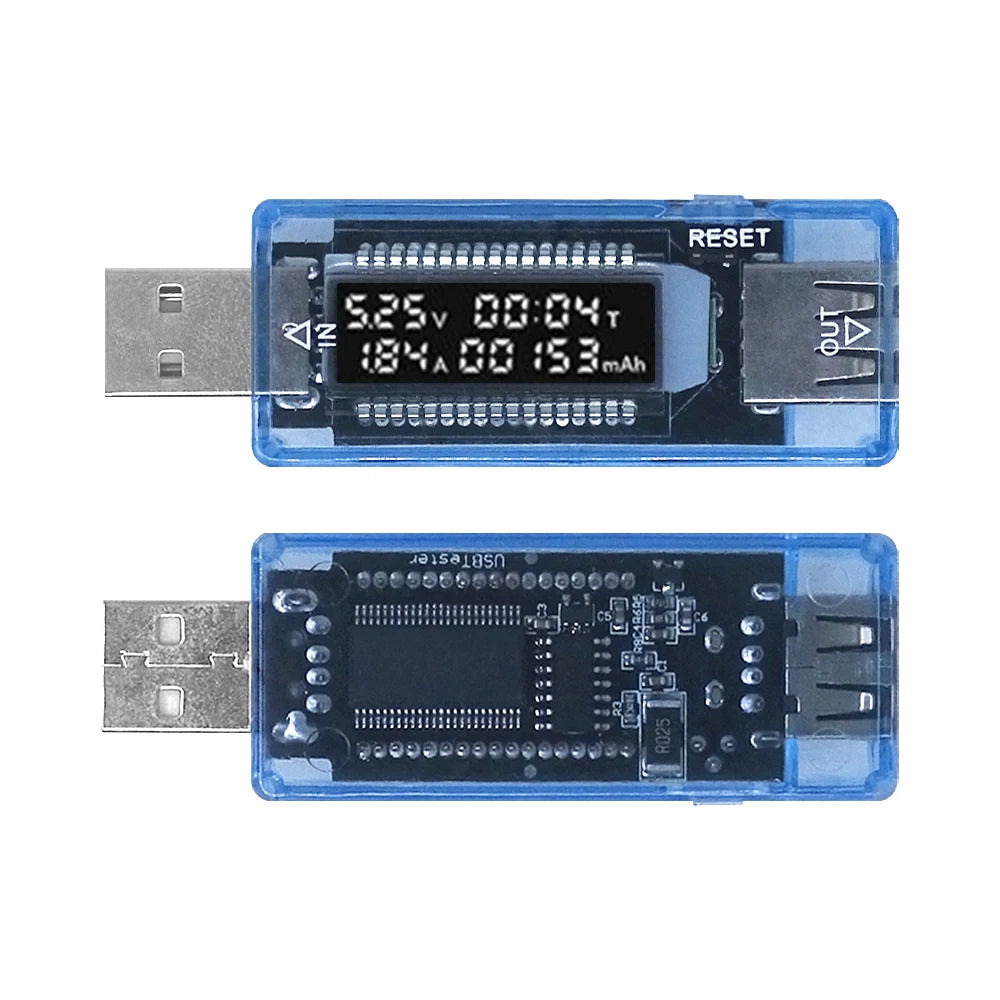 USB Current Voltage Capacity Tester Volt Current Voltage Detect Charger Capacity Tester Meter Mobile Power Detector Battery Test