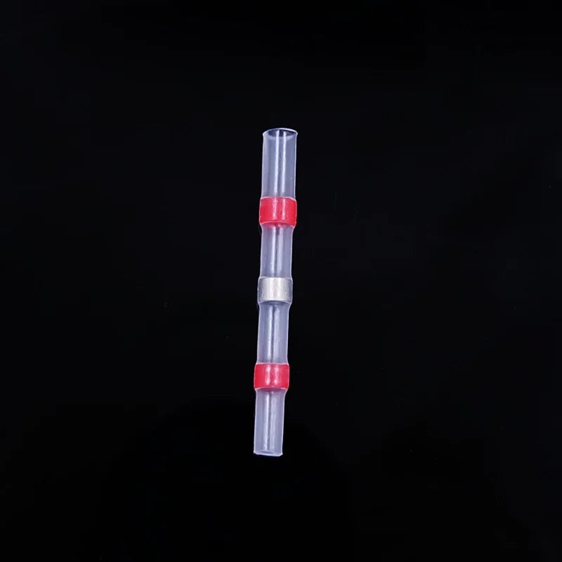10/50/500pcs Solder Seal Wire Connectors 3:1 Crimp Heat Shrink Insulated Electrical Terminals Butt Splice Waterproof Sleeve