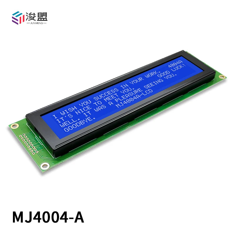 Cob Large 40x4 Character 18 Pin 8 Bit Parallel 5.0v Yellow Green Display Module 4004 16x2 Panel LCD Screen