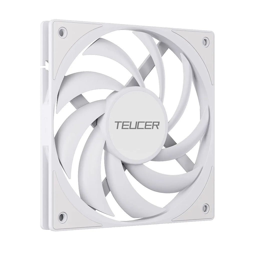 TEUCER ARGB CPU Case Fan 120mm Low Noise Ultra-thin Design 5V 3PIN Motherboard Lighting Sync PWM 800-2400RPM Case Cooler Fan