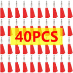 40/200Pcs 4mm Banana Plug Stackable Banana Audio Connector Copper Nickel Plated Soldering Electrical Terminal Banana Plugs