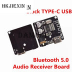 JX 10Pcs Bluetooth Audio Receiver Board Bluetooth 5.0 MP3 Lossless Decoder Wireless Stereo Music Module 3.7-5V XY-BT-Mini TYPE-C