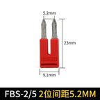 2/3/4/5/10 Seats Terminal Strip Jumper Plug-in Fixed Bridge PT ST UT DIN Rail Terminal Blocks center connection bar Accessories