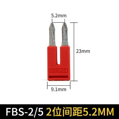 2/3/4/5/10 Seats Terminal Strip Jumper Plug-in Fixed Bridge PT ST UT DIN Rail Terminal Blocks center connection bar Accessories