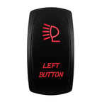 Red Led Light Rocker Switch 12V/24V SPST DPDT Toggle Switch ON OFF/ ON OFF ON Backlight Latching / Momentary Dash Panel Control
