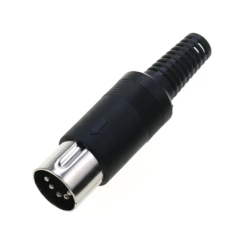 5pcs 3 4 5 6 7 8 Pin DIN Male Female Plug W/ Plastic Handle & Female Socket Hulled Panel Mount Keyboard Cable Connector Adapter