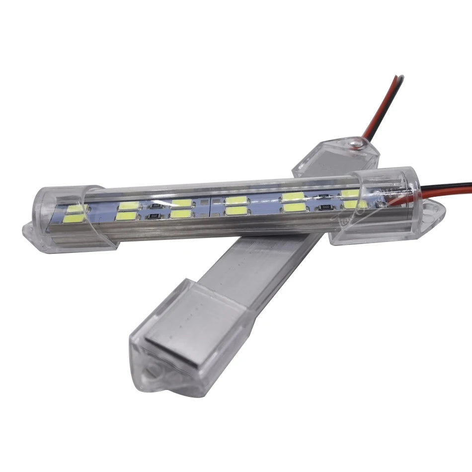 DC5V 12V/24V LED Light Strip  10cm 12LEDs 6LEDs Hard Rigid Tube Bar Lamp IP30 5730-led bead Lights Strips For DIY